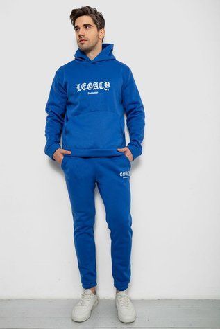 Спортивний костюм чоловічий на флісі, колір електрик, 238R57046 125624_860535 фото