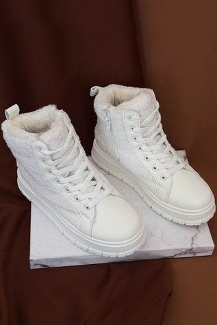 Черевики жіночі зимові на хутрі, колір білий, 248RMB14 115490_831140 фото